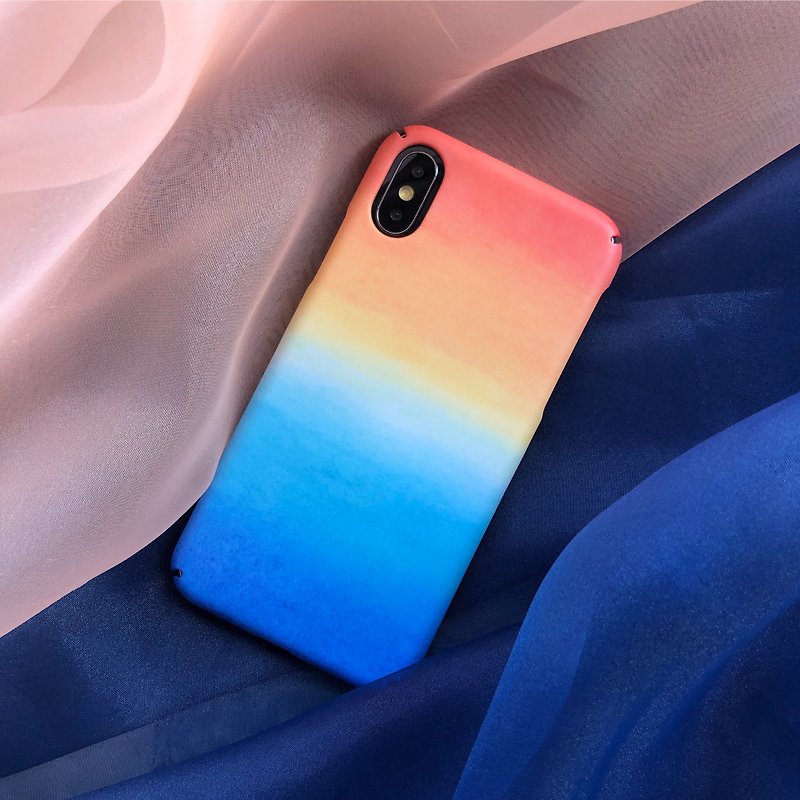邁阿密落日-手機殼 硬殼 iphone samsung sony htc zenfone oppo - 手機殼/手機套 - 塑膠 藍色