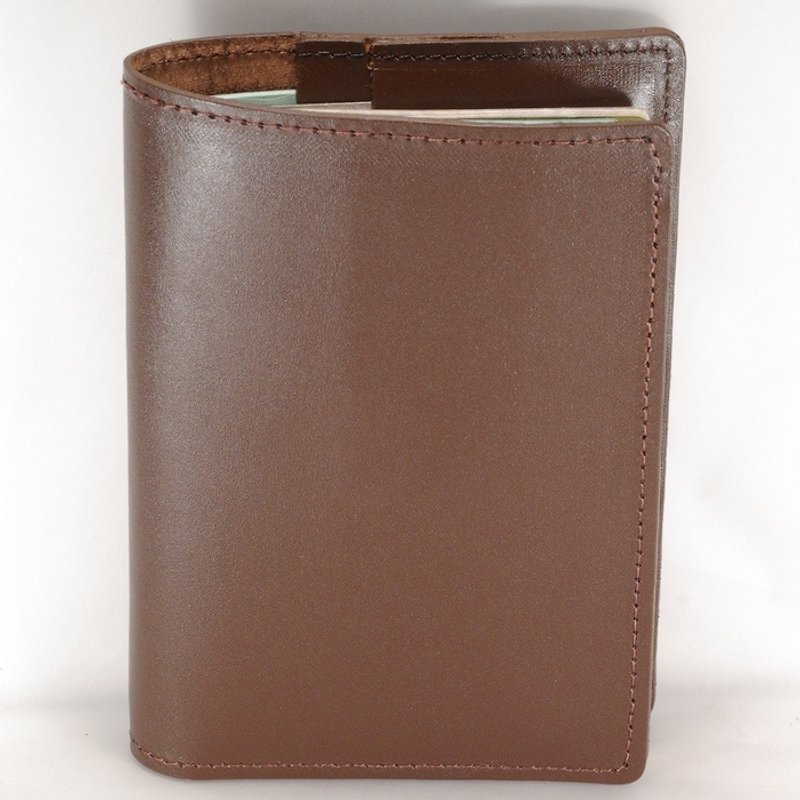 Passport Holder Passport Case Cowhide Leather Leather Brown Soft Leather Custom Lettering Service - Passport Holders & Cases - Genuine Leather Brown