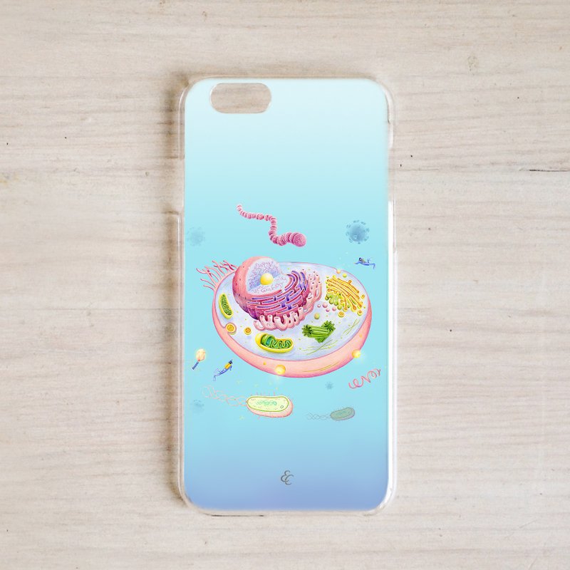 動物細胞客製手機殼 iphone Samsung Sony Google 生物 科學 病毒 - 手機殼/手機套 - 塑膠 