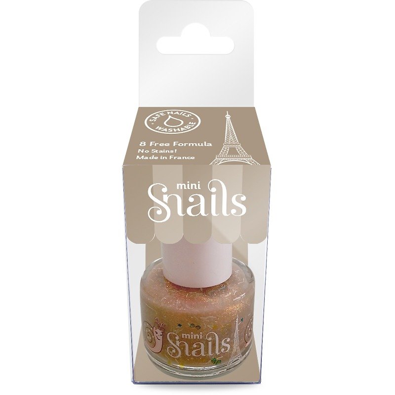mini Gold Rain / snails Greek myth children's water-based non-toxic nail polish / - Nail Polish & Acrylic Nails - Pigment Gold