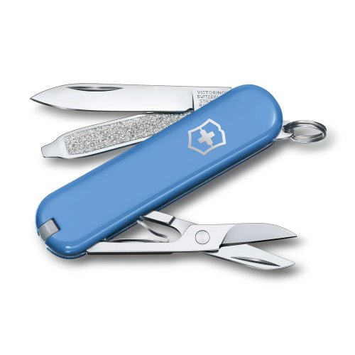 城市視角 VICTORINOX 瑞士維氏 瑞士刀 7用 Summer Rain 天空藍 0.6223.28G