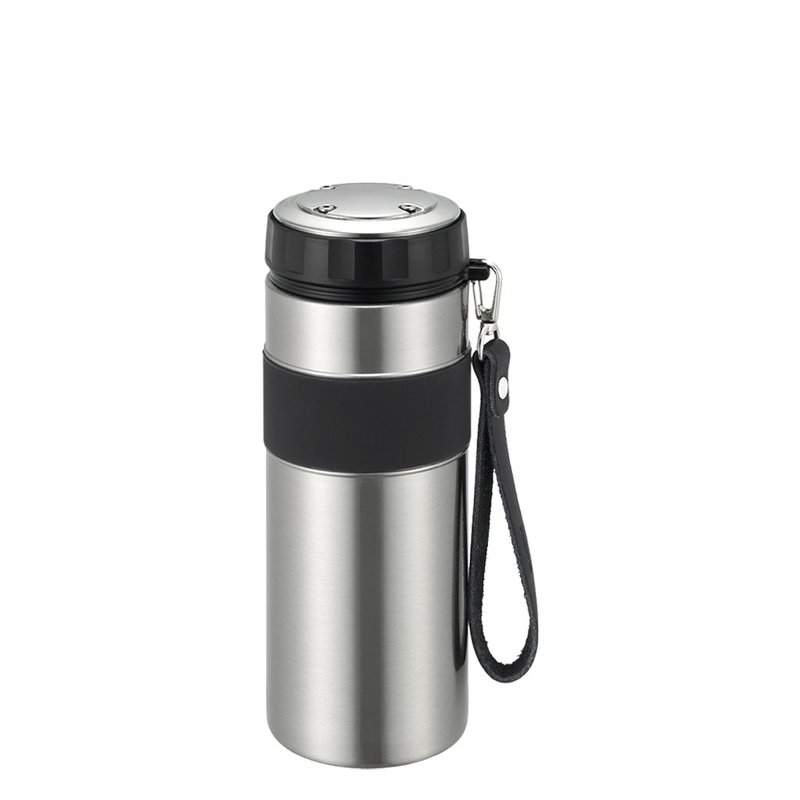【孔雀Peacock】800ML 316不鏽鋼保冷保溫杯 高質感品味-品味黑 - 保溫瓶/保溫杯 - 不鏽鋼 銀色