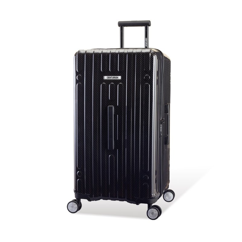 [CENTURION] 29-inch business class fat suitcase with carbon fiber pattern - track black suitcase - กระเป๋าเดินทาง/ผ้าคลุม - วัสดุอื่นๆ 