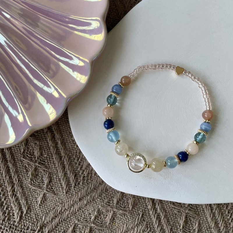 和諧粉水晶彈性手鍊 - 手鍊/手環 - 水晶 