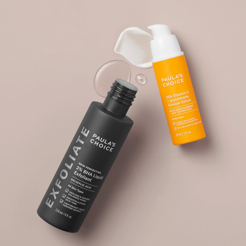[Paula's Choice] 2% Salicylic Acid Exfoliating Solution + C25 Super Definer Vitamin C Serum - เอสเซ้นซ์/แอมพูล - วัสดุอื่นๆ หลากหลายสี