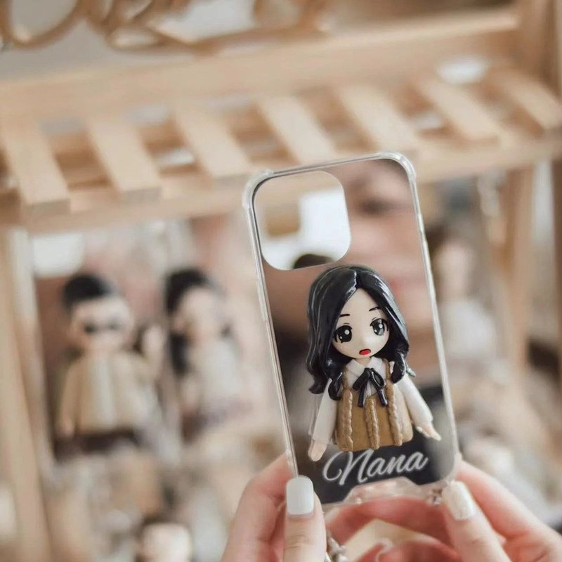 Q version doll phone case - Phone Cases - Plastic Multicolor