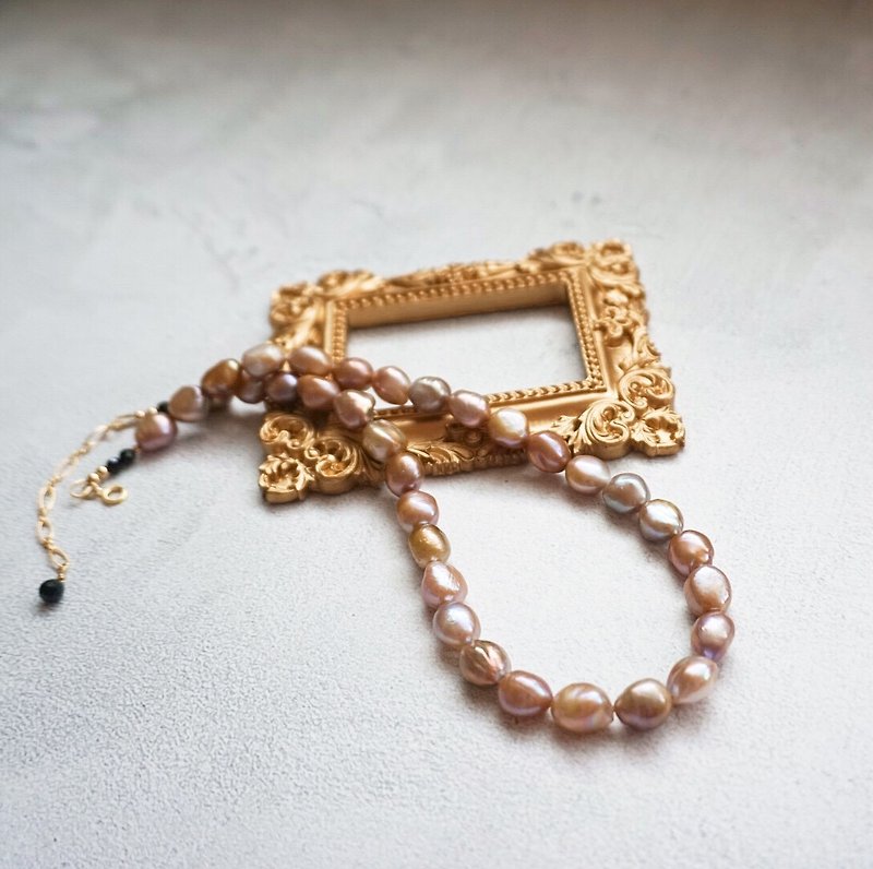 Downton Abbey Molandi Baroque Pearls Vintage Handcrafted Necklace Abheri - Necklaces - Pearl 