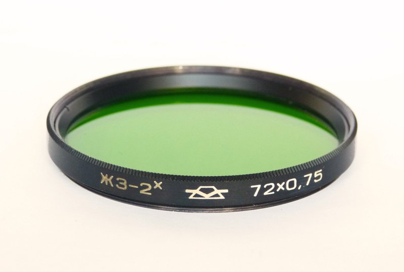ZhZ-2x 72mm yellow green lens filter 72x0.75 72x0,75 USSR KMZ for Tair-3 - 相機/拍立得/底片相機 - 其他材質 綠色