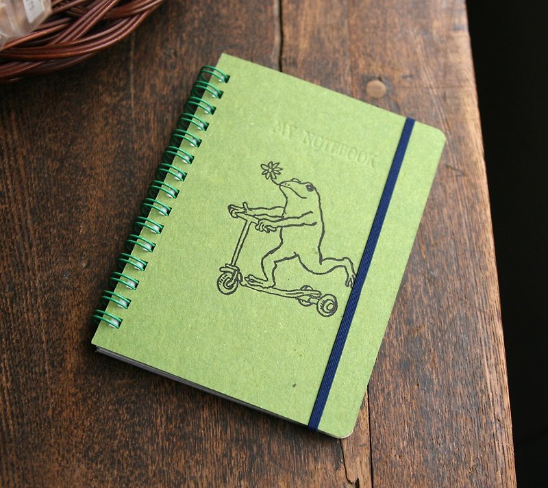 April 2019-Ring Notes with Schedule Frog Coaster - Notebooks & Journals - Paper Green