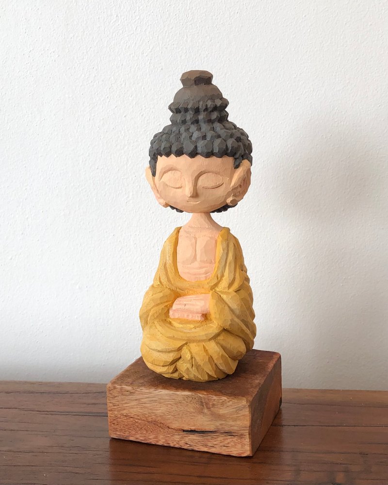 Peaceful Buddha - 擺飾/家飾品 - 木頭 