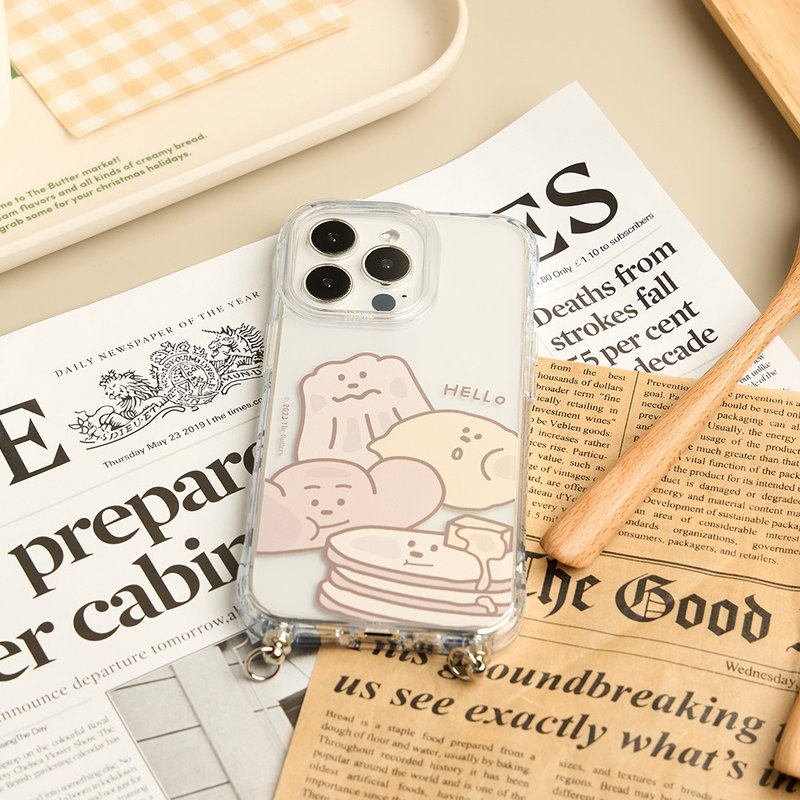 The Butters奶油擠擠樂抗黃防摔MagSafe iPhone繩掛手機殼 - 手機殼/手機套 - 塑膠 多色