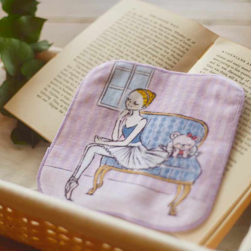 Yizhike Ballet | My Ballet Class Mini Towel - ผ้าขนหนู - ผ้าฝ้าย/ผ้าลินิน สึชมพู