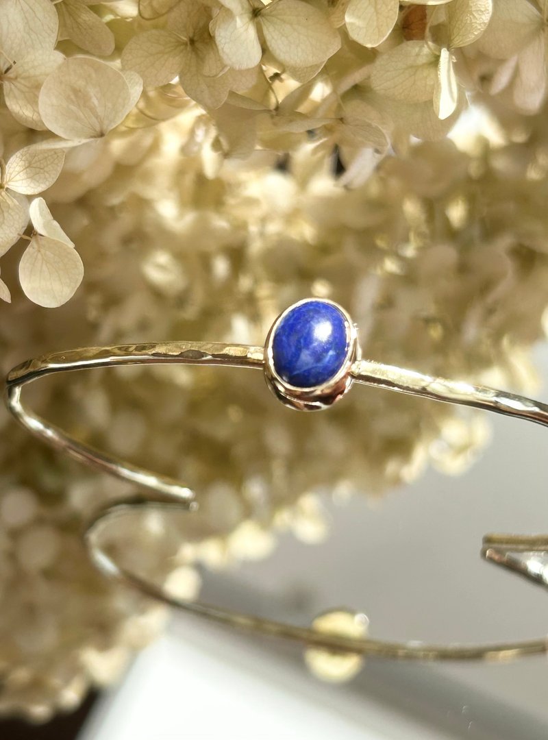 バングル「lapis lazuli」 - 手鍊/手環 - 其他金屬 金色