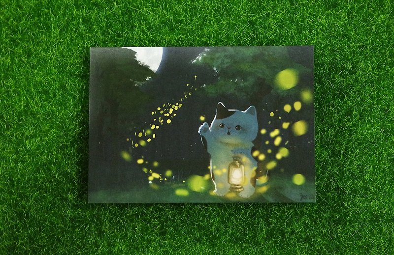 夏初的螢火蟲明信片 - 心意卡/卡片 - 紙 