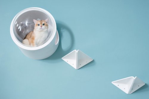 ✨️美品✨️マイズー MYZOO マイズー 宇宙船 GAMMA 猫用ベッド 猫用ベッド】MYZOO-宇宙船GAMMA（全4色）※ホワイト/ウォルナット