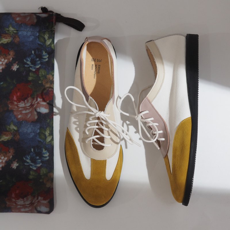 愛花布旅 - Marigold - 女休閒鞋/帆布鞋 - 其他材質 黃色