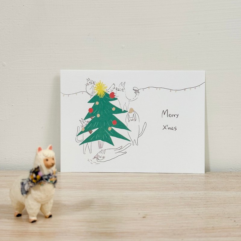 Tree's Xmas  / Carrie Xmas Card - Cards & Postcards - Paper Green