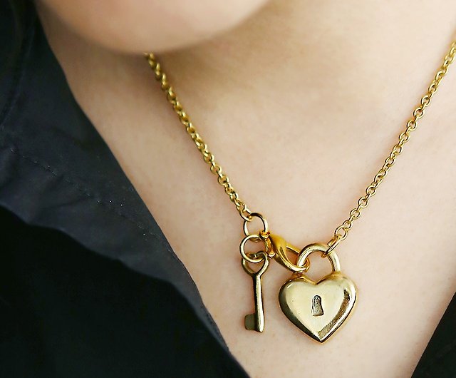 Love Lock Silver Heart Padlock Necklace – Bijou Jewellery