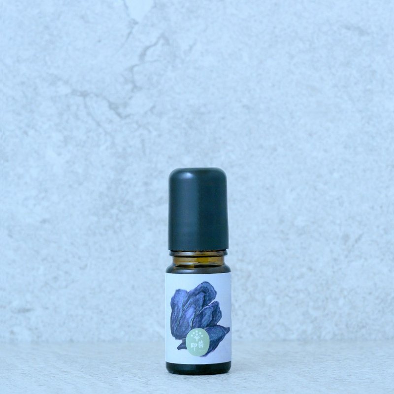小靛人Oil - 第六脈輪 5ml - 阿育吠陀 眉心輪 精油滾珠瓶 - 身體乳/按摩油 - 植物．花 透明