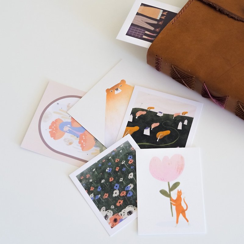 cozy isle • Illustrator card NO. 01 • Mini postcard | Pocket decoration | Wall sticker