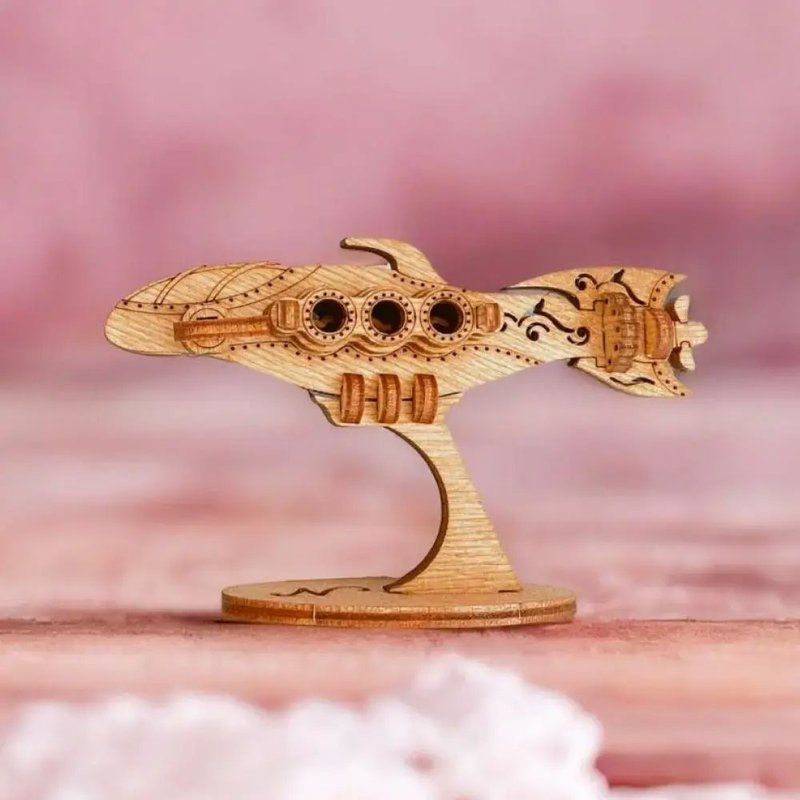 German Puzzle Mechanism Box / Nautilus - Board Games & Toys - Wood 