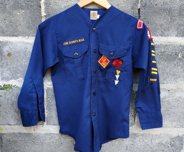 Vintage Cub Scout Uniform Shirt Boy Scouts of America 