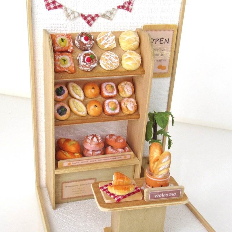 迷你麵包店 - 擺飾/家飾品 - 木頭 卡其色