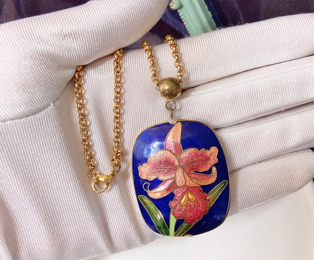 Cloisonne necklace on sale