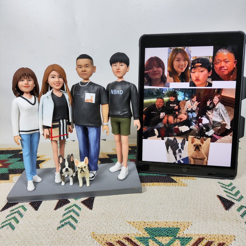 客制化人物公仔 人偶 3D人像畫 似顏繪 肖像 定制 生日 紀念 禮物 - 公仔/玩偶 - 黏土 多色