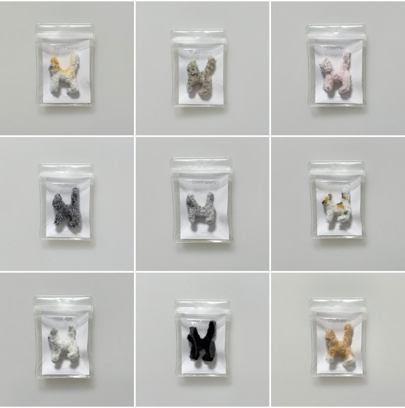 cat worry doll keyring - 鑰匙圈/鑰匙包 - 壓克力 多色