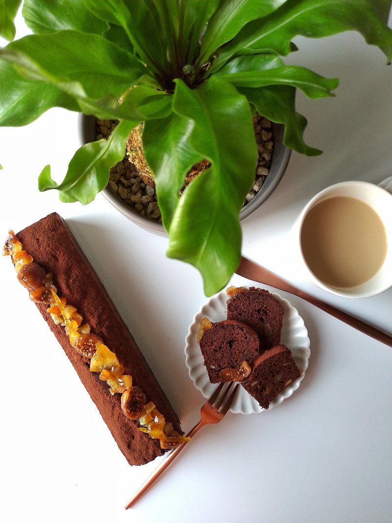【チュンユエ】オレンジイチジクのチョコレートパウンドケーキ I エレガントパウンドケーキシリーズ - ケーキ・デザート - 食材 