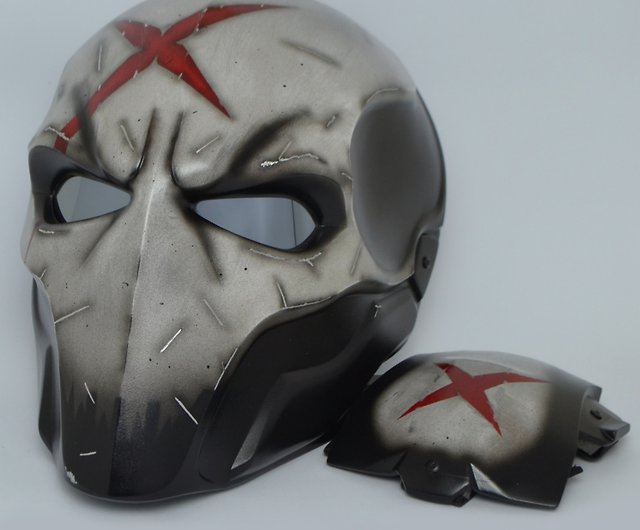 Red X Mask Full Face, Battle Damaged, Halloween Mask, Superhero, Antihero.  - Shop MaskCraftPskov Face Masks - Pinkoi