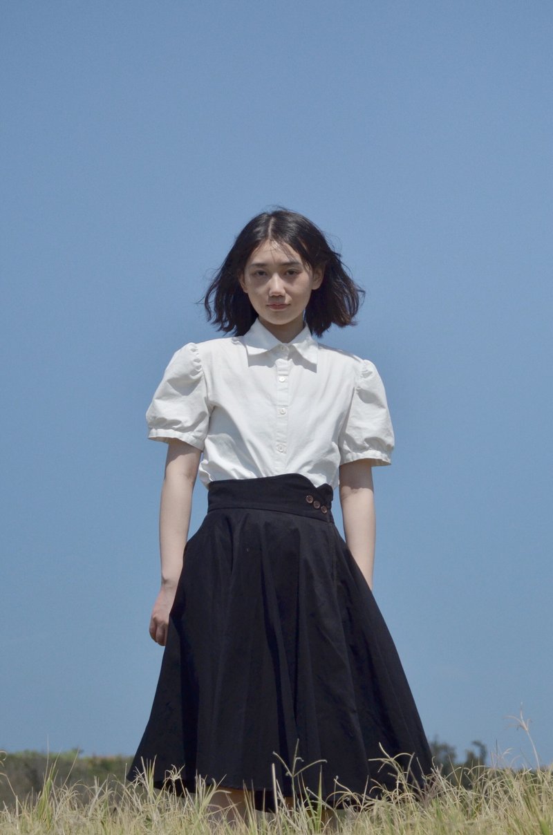 a-leaf - 女襯衫 - 棉．麻 白色