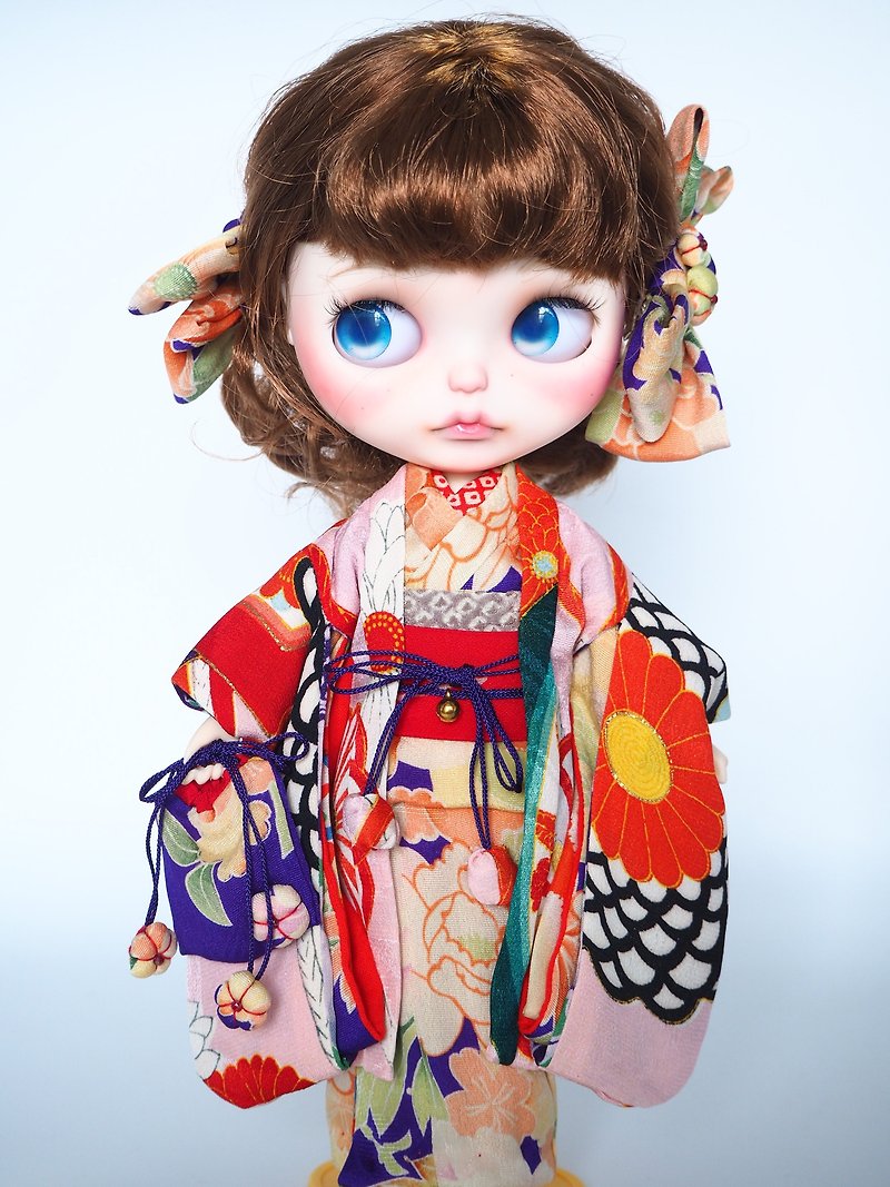 Beautiful kimono and cute haori - Stuffed Dolls & Figurines - Silk Multicolor