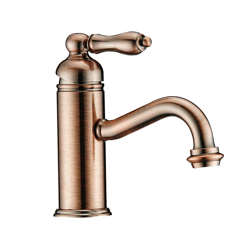 [MULTI Baigong Room] MTB09ABR classical European style red bronze basin faucet made by MIT - Bathroom Supplies - Copper & Brass 