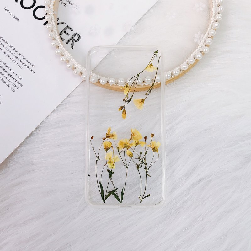 Pressed flower phone case - Phone Cases - Plants & Flowers Pink