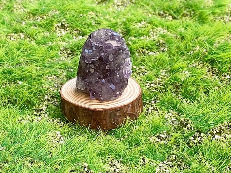 小小能量擺件-天然小小迷你紫晶鎮 紫水晶 辦公室 療癒 擺件 - 其他 - 水晶 紫色