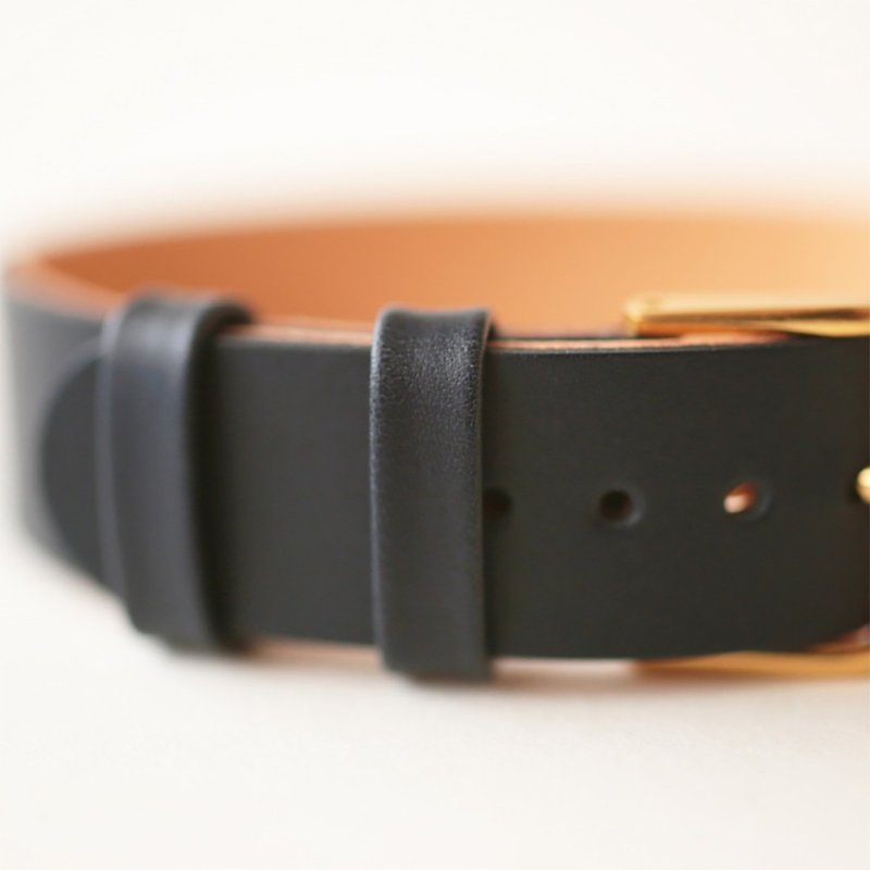 【Ordermade】7mm watchband  / Army blue / Nume Leather - Watchbands - Genuine Leather Blue