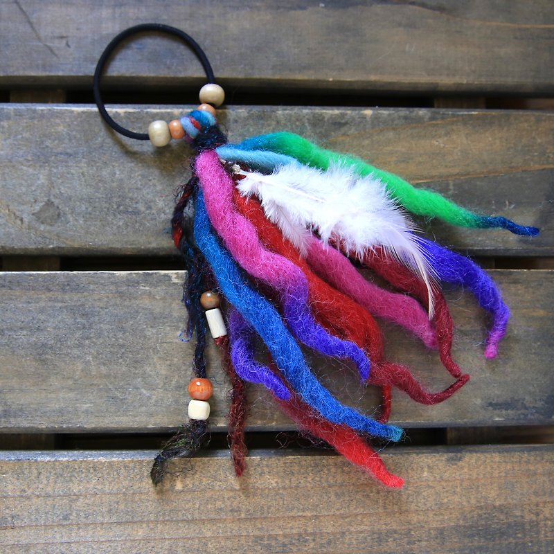 Knit rubber ornament - เครื่องประดับผม - วัสดุอื่นๆ หลากหลายสี