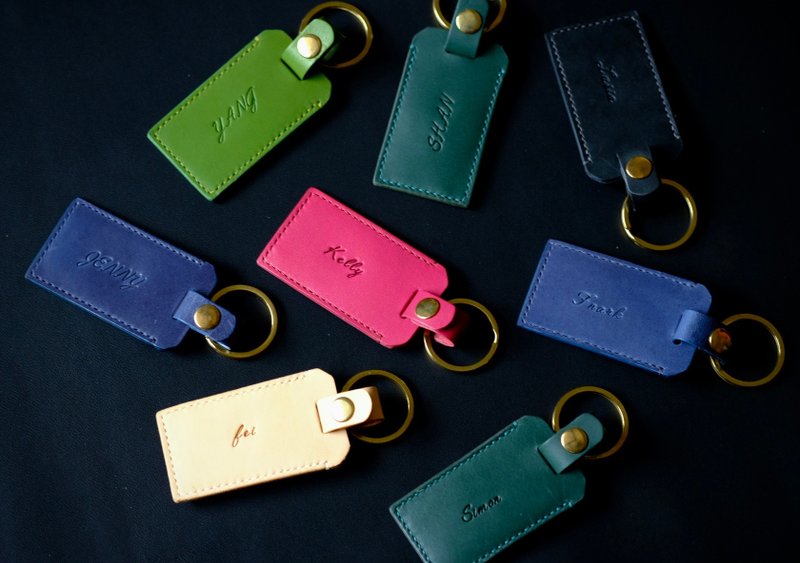 LEATHER KEY CHAIN - ที่ห้อยกุญแจ - หนังแท้ หลากหลายสี