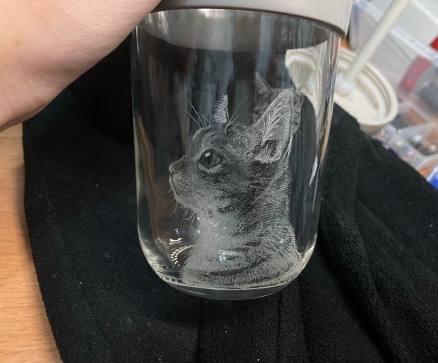 オニキス猫(ペルー産)&ガラス細工&陶器犬 オニキス猫(ペルー産)&ガラス