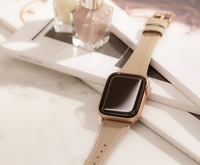 Apple Watch 38/40/41mm 莫蘭迪仕女真皮錶帶- 設計館GRAMAS 錶帶- Pinkoi