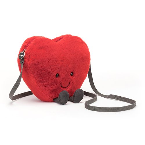 Jellycat 斜背包 - Amuseable Red Heart 火熱愛心