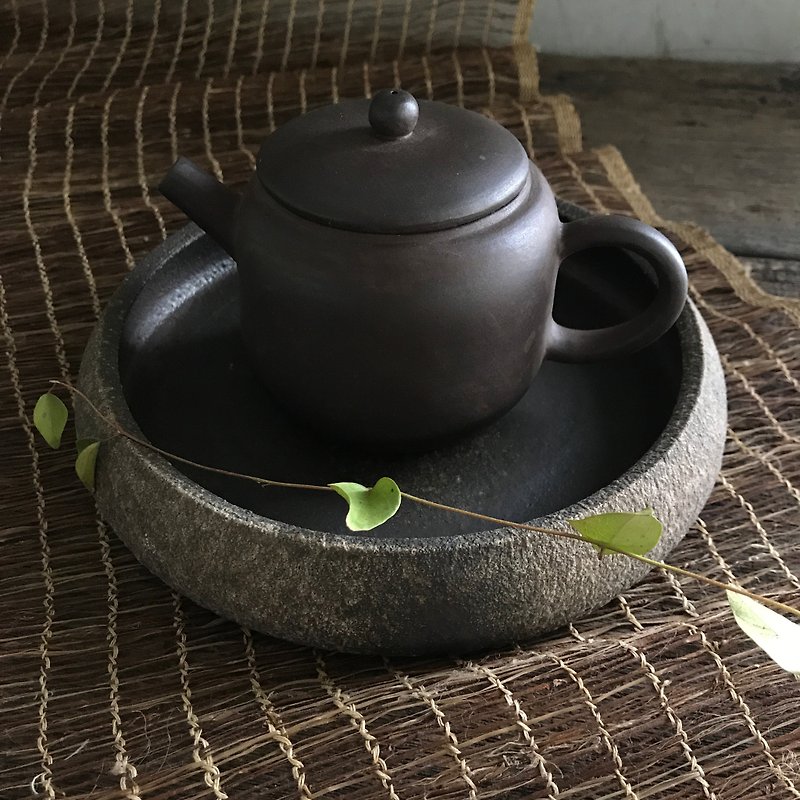Firewood pot, tea tray - อื่นๆ - ดินเผา สีนำ้ตาล