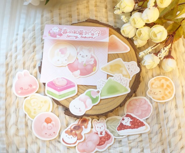 かわいい和菓子バニー ステッカーパック ショップ Tilabunny緹拉兔 シール Pinkoi かわいい和菓子バニー ステッカーパック ショップ Tilabunny緹拉兔 シール Pinkoi