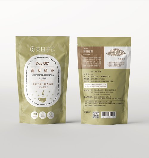 茶日子 Dae by Day 【輕鬆好日】Dae 007 | 蕎麥綠茶 輕鬆包 (茶包15入/包)