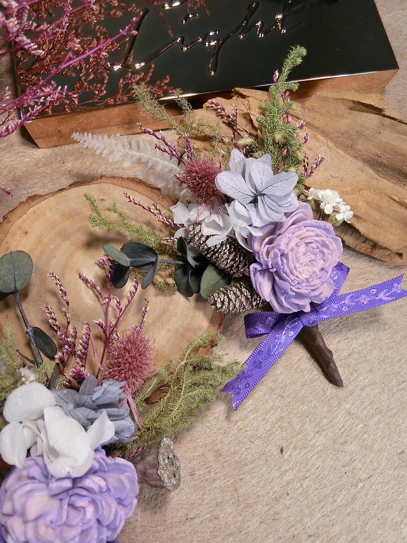 Dry Corsage [Hello American!] Host Corsage Groom Corsage Bridesmaid Corsage Groomsman Corsage - Corsages - Plants & Flowers 