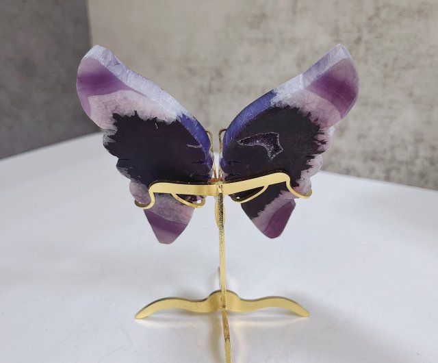 瑪瑙蝶飾り紫 - ショップ advancejewel-tw 置物 - Pinkoi