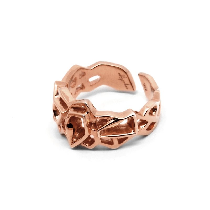 WIREFRAME Ring (S) / Rose Gold  (Small)