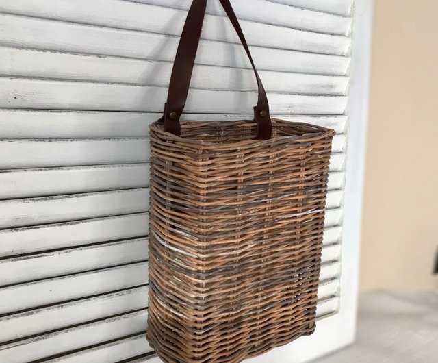 Wall hanging basket Wall hanging bathroom storage Hanging basket Kitchen  storage - Shop Cozy house Shelves & Baskets - Pinkoi